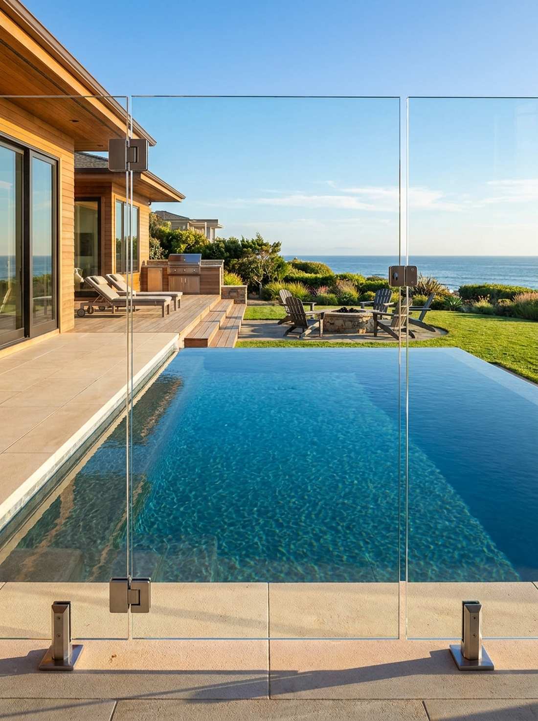glass panel transparency gate