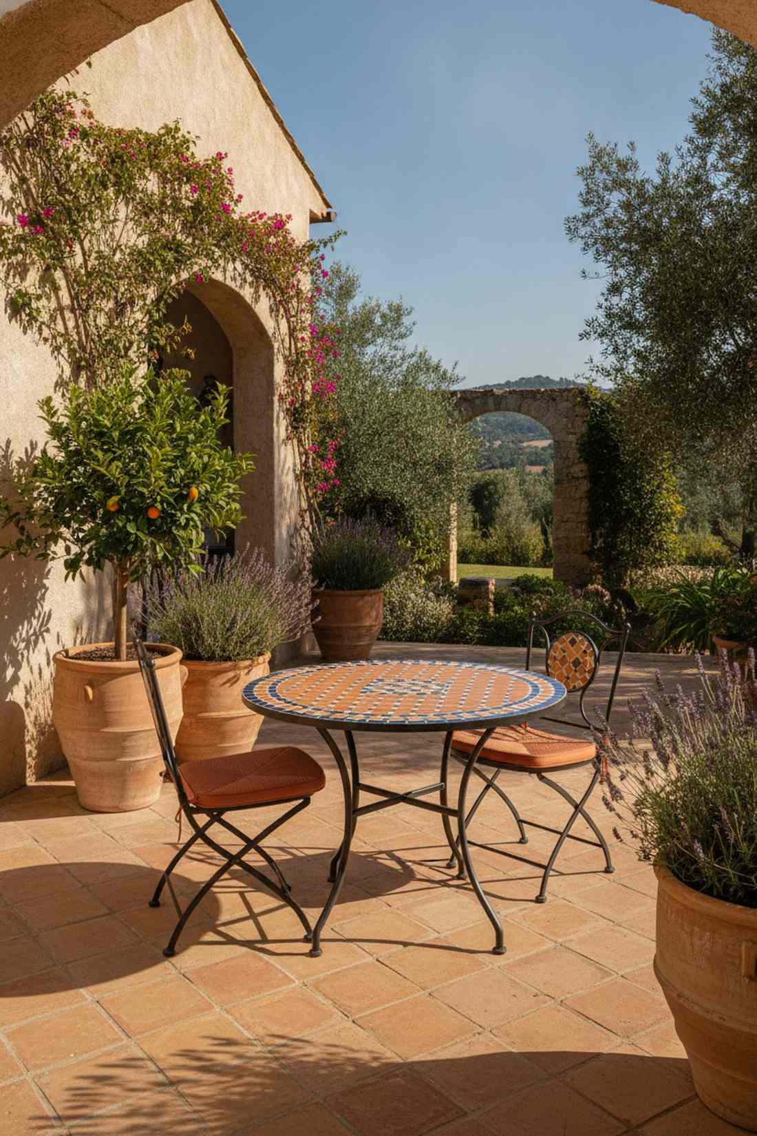 mediterranean terracotta bistro