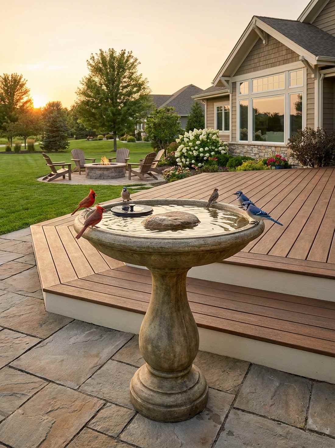 pedestal birdbath basin