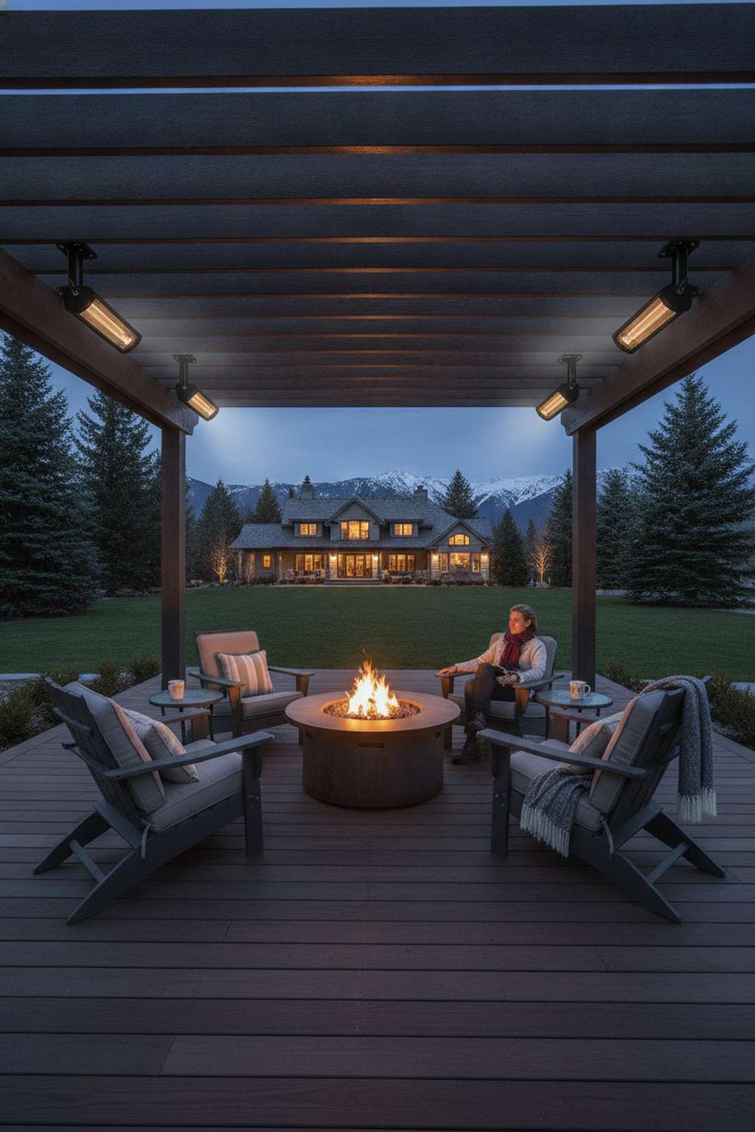 pergola integrated heating system