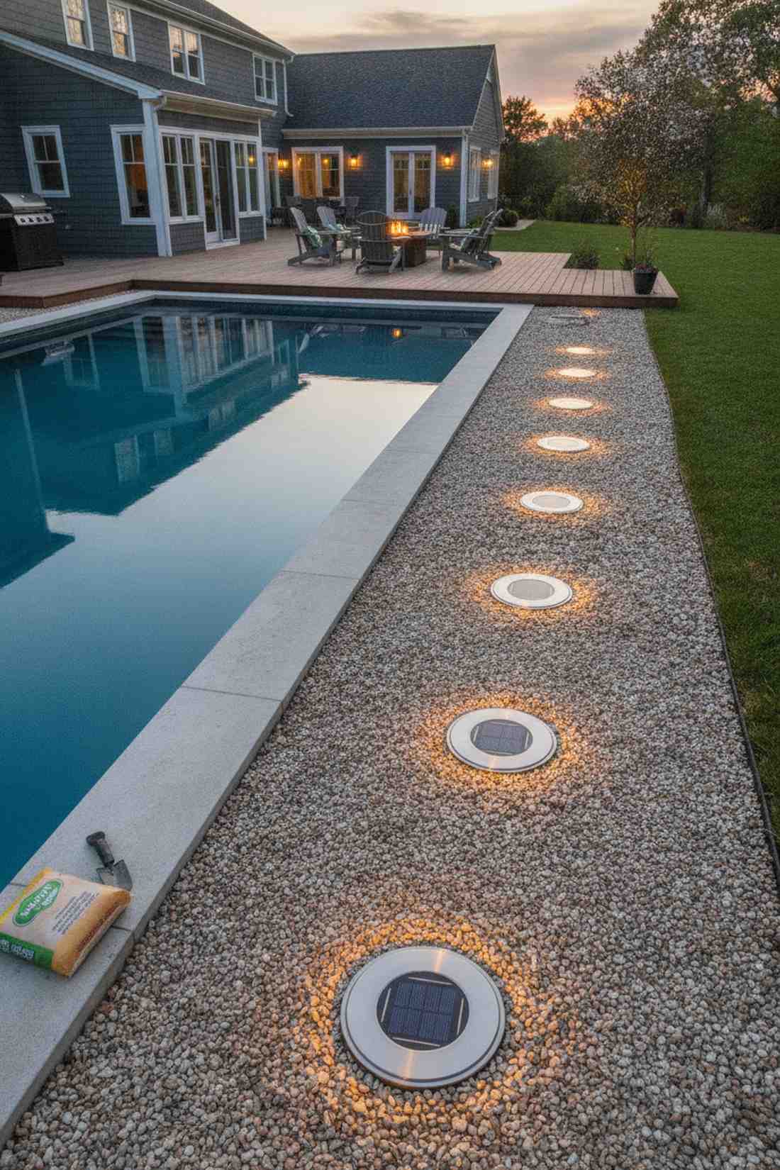 solar disk ground lights