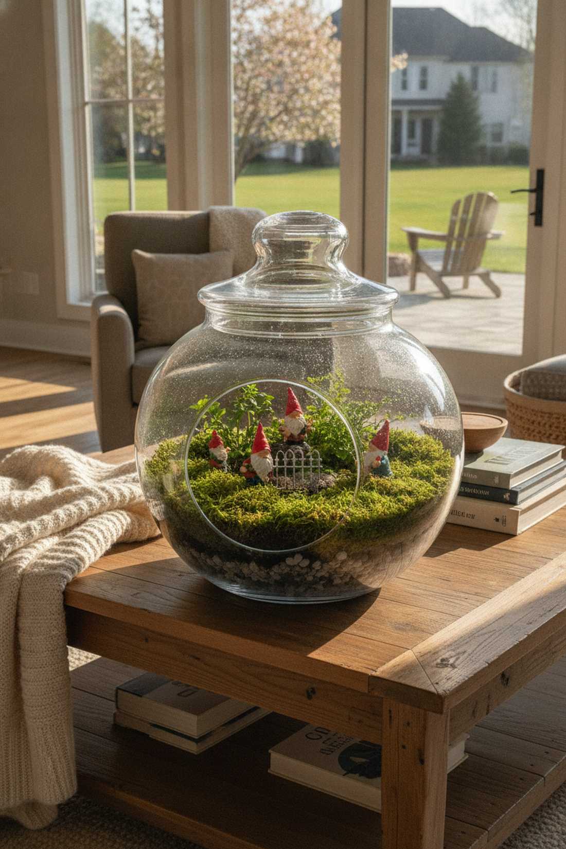 tiny terrarium gnome world
