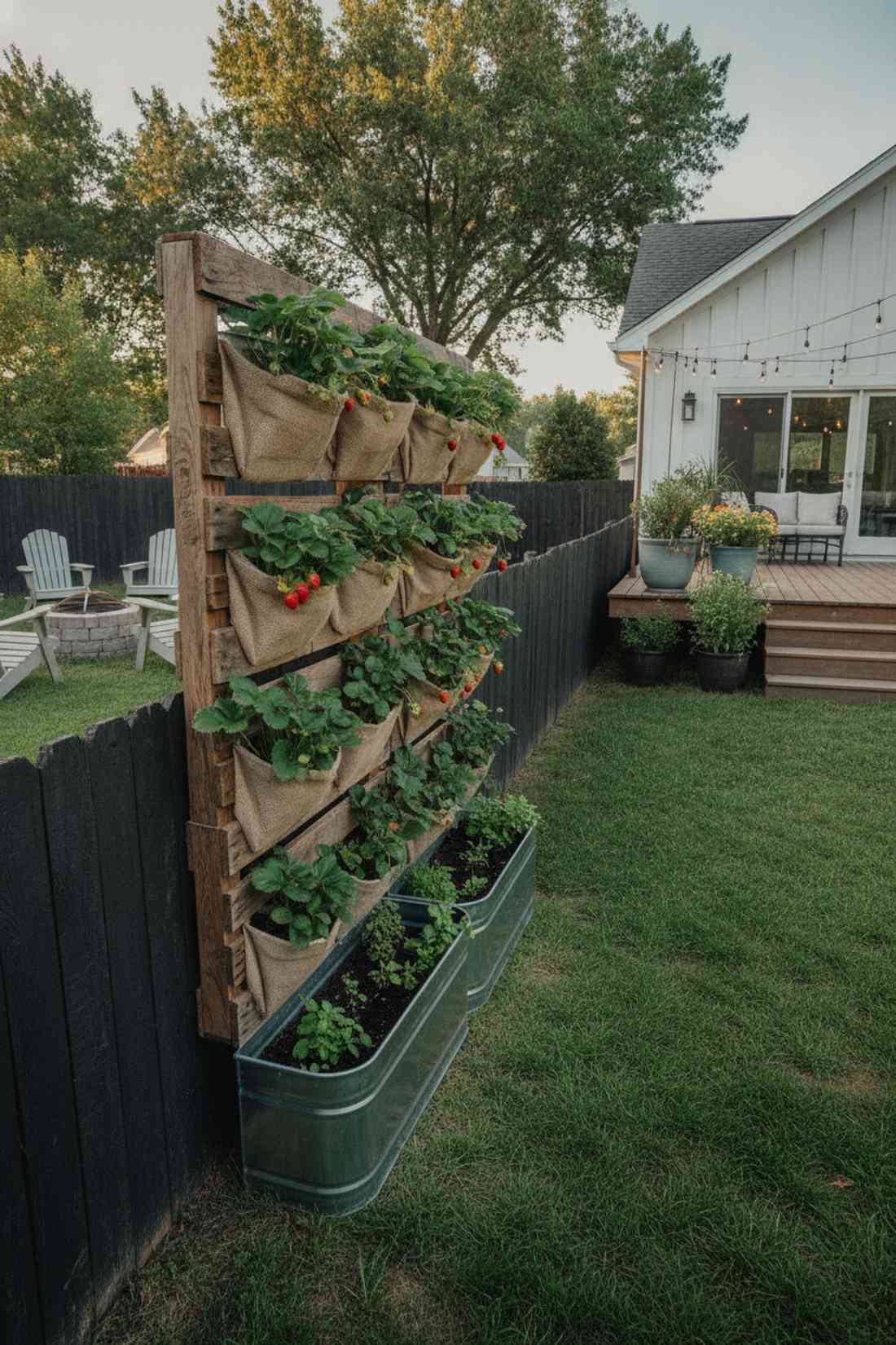 vertical pallet wall