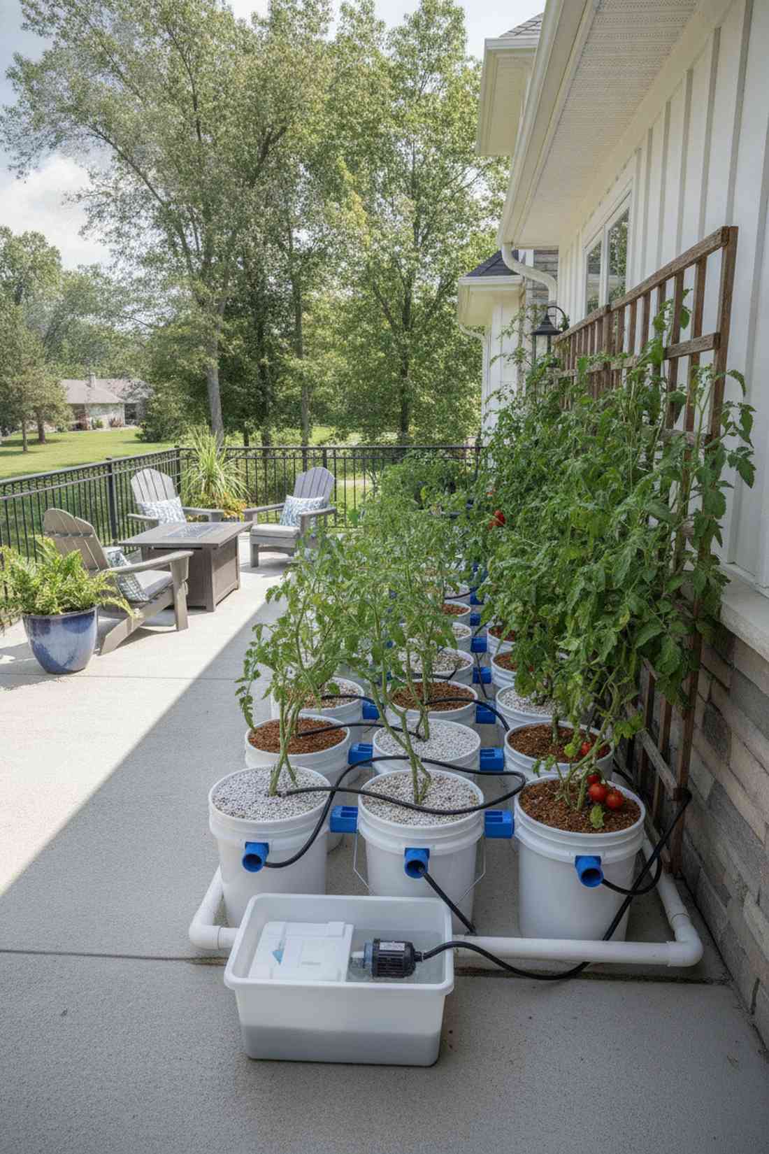 balcony dutch bucket systems