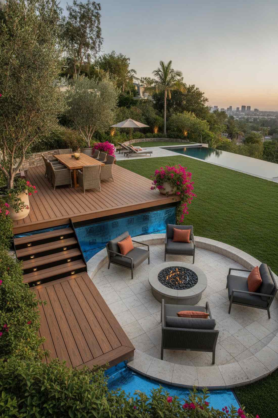 bi level split patio