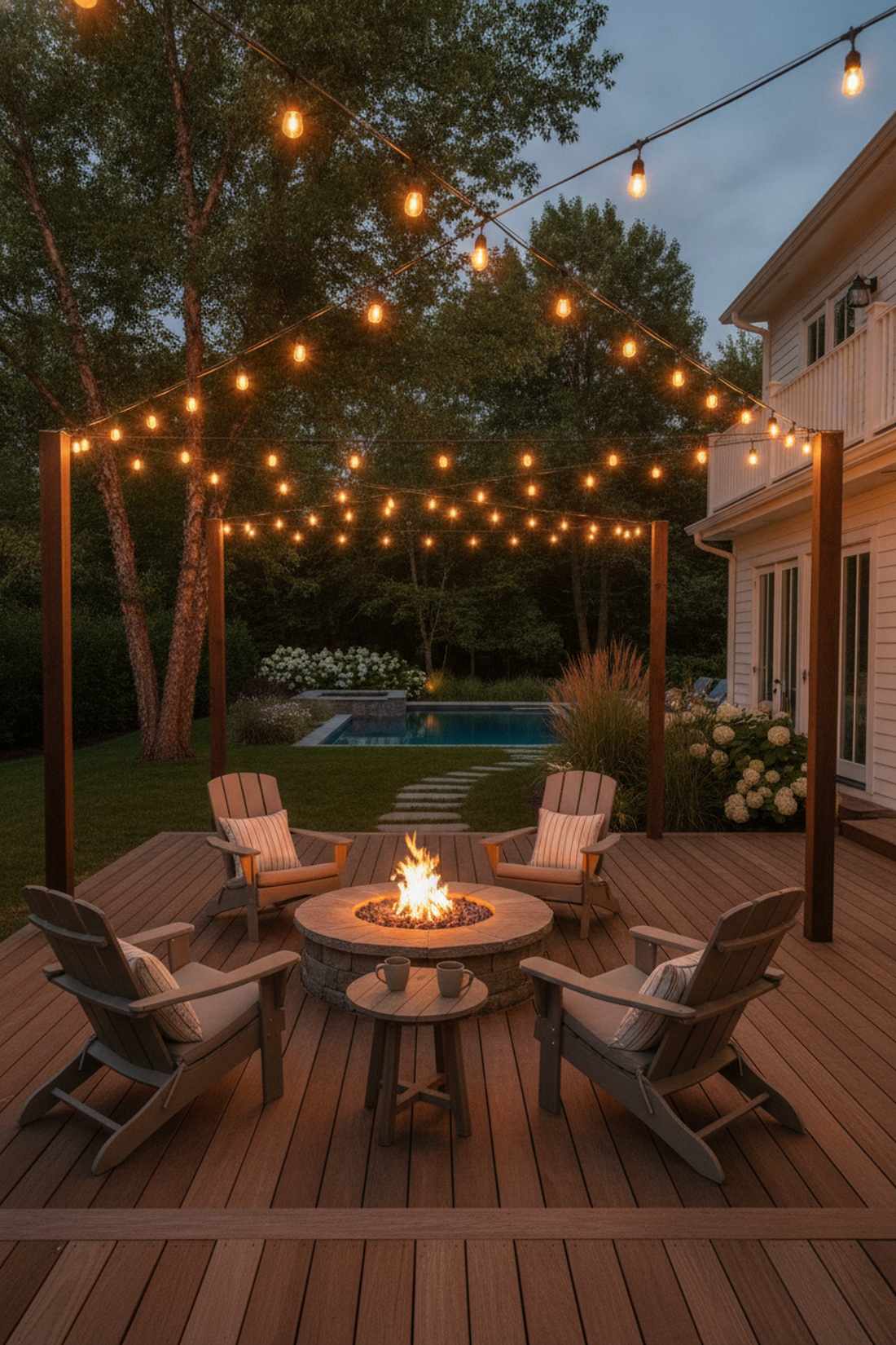 bistro string lights