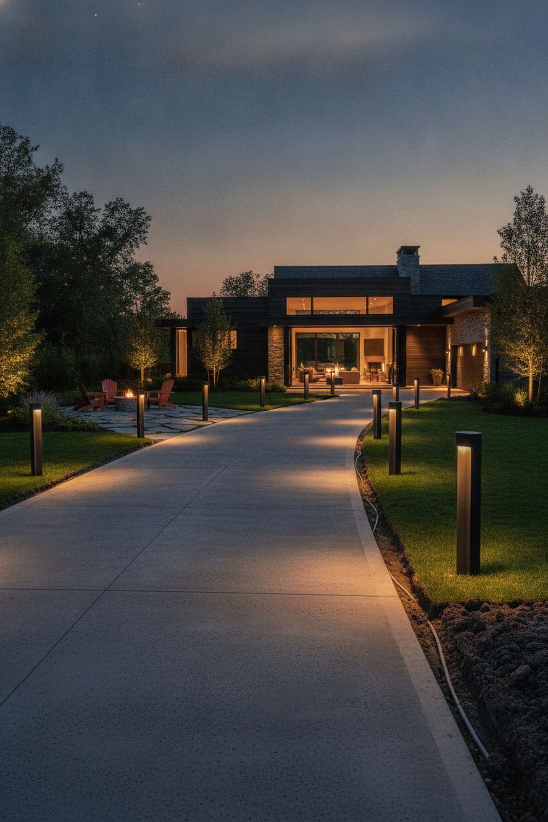 bollard light spacing