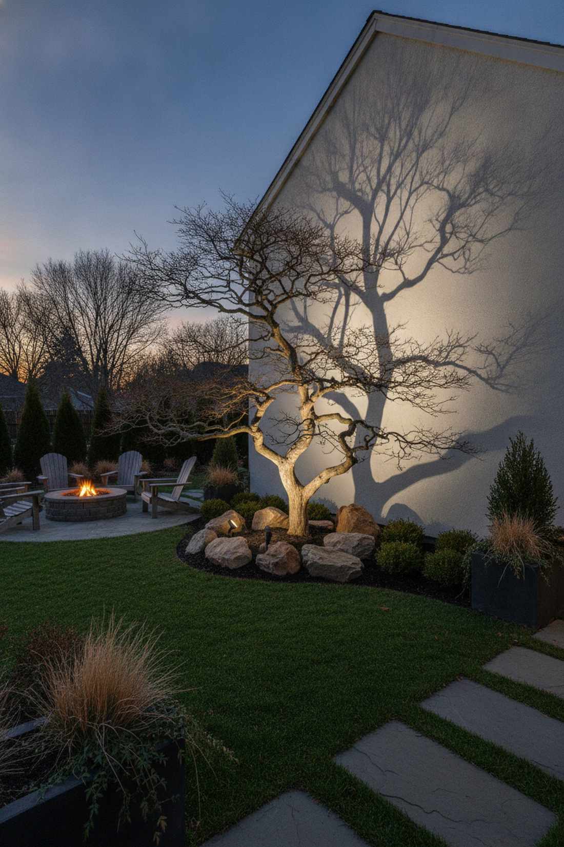 branch silhouette highlighting