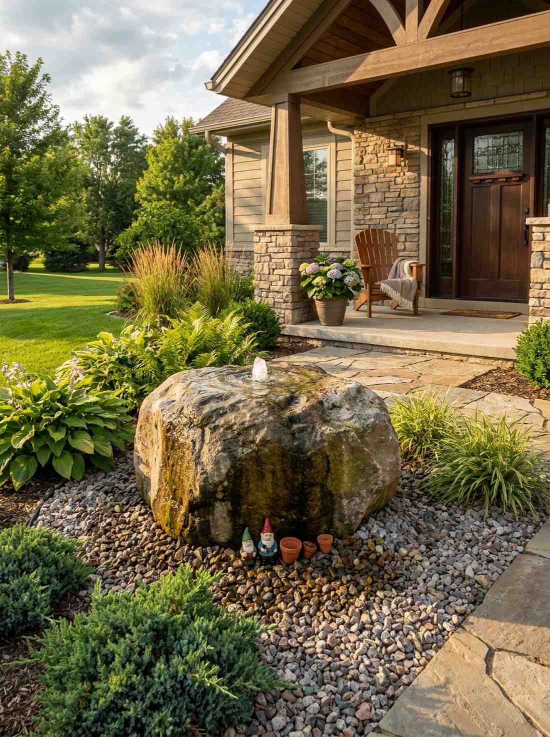 bubbling boulder fountain