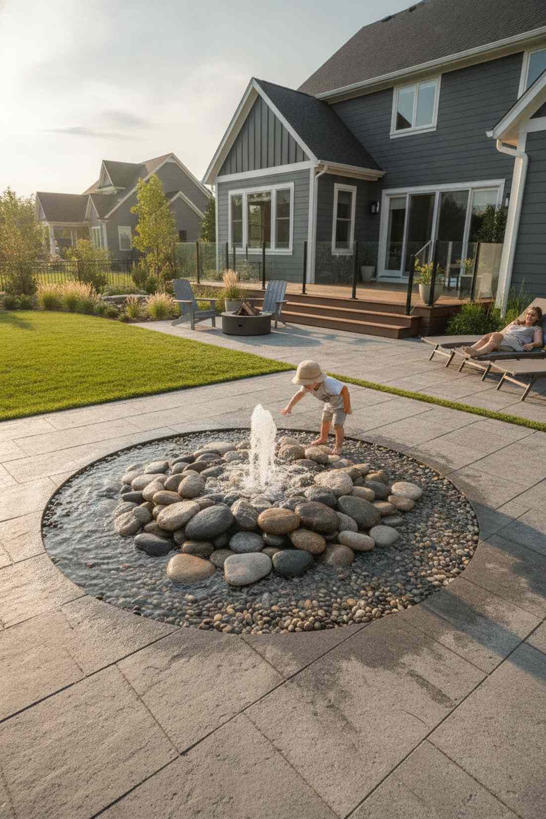 disappearing water feature