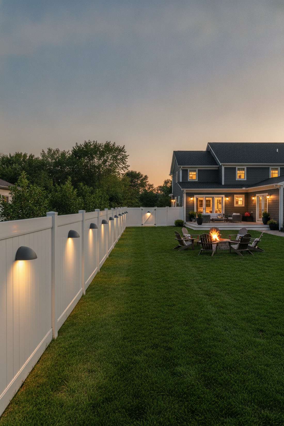 fence post perimeter lighting