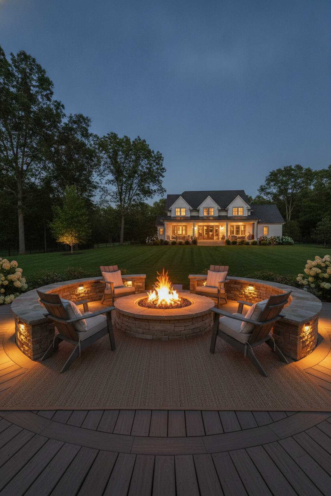 fire pit perimeter lighting