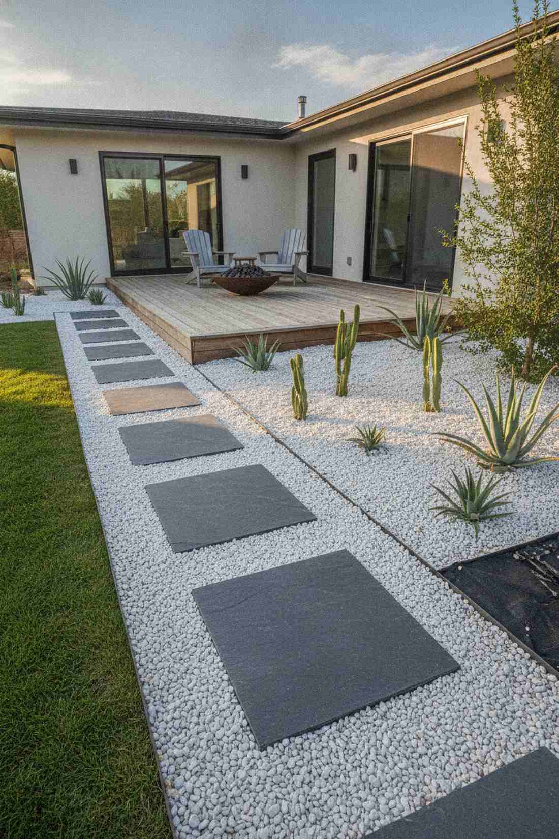 gravel mulch surround