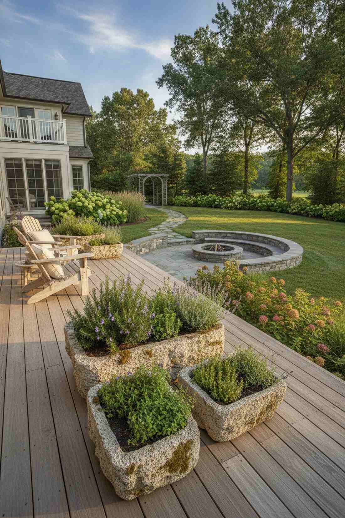 hypertufa stone effect containers