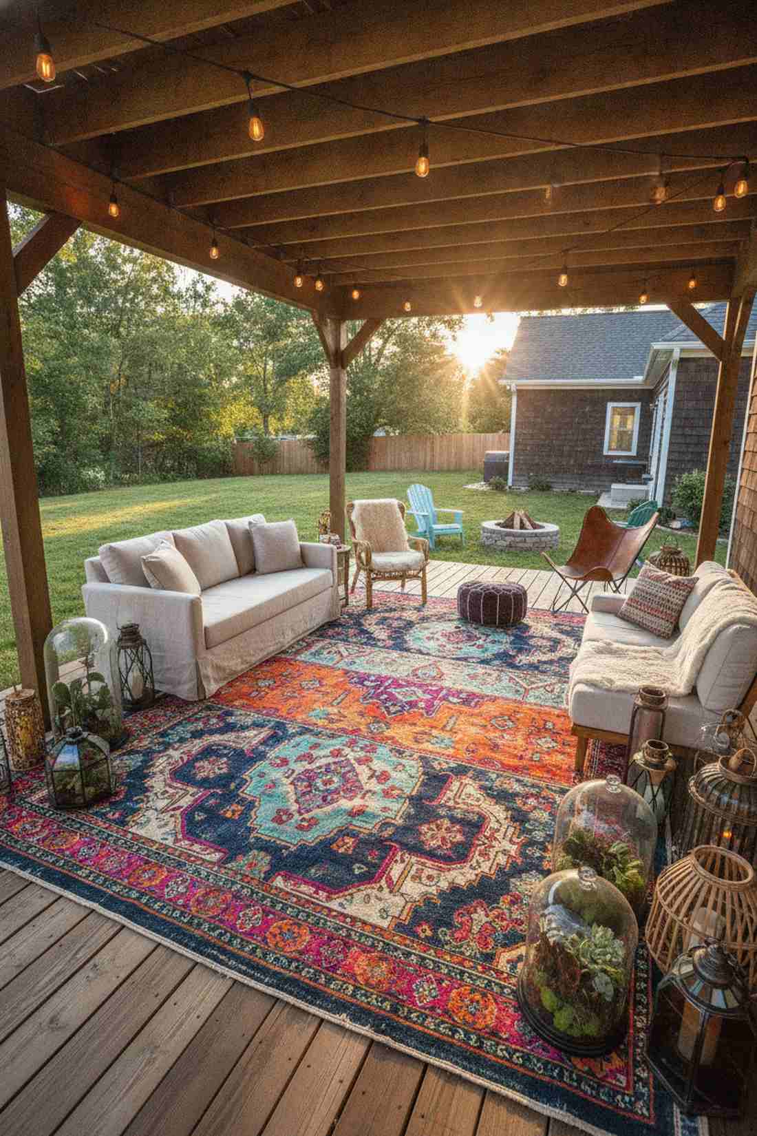 multicolor bohemian festival