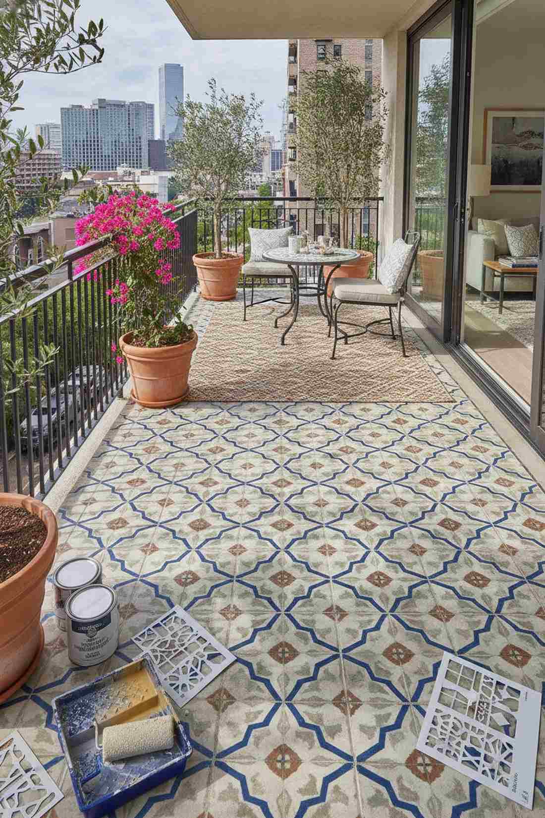 painted concrete stencils