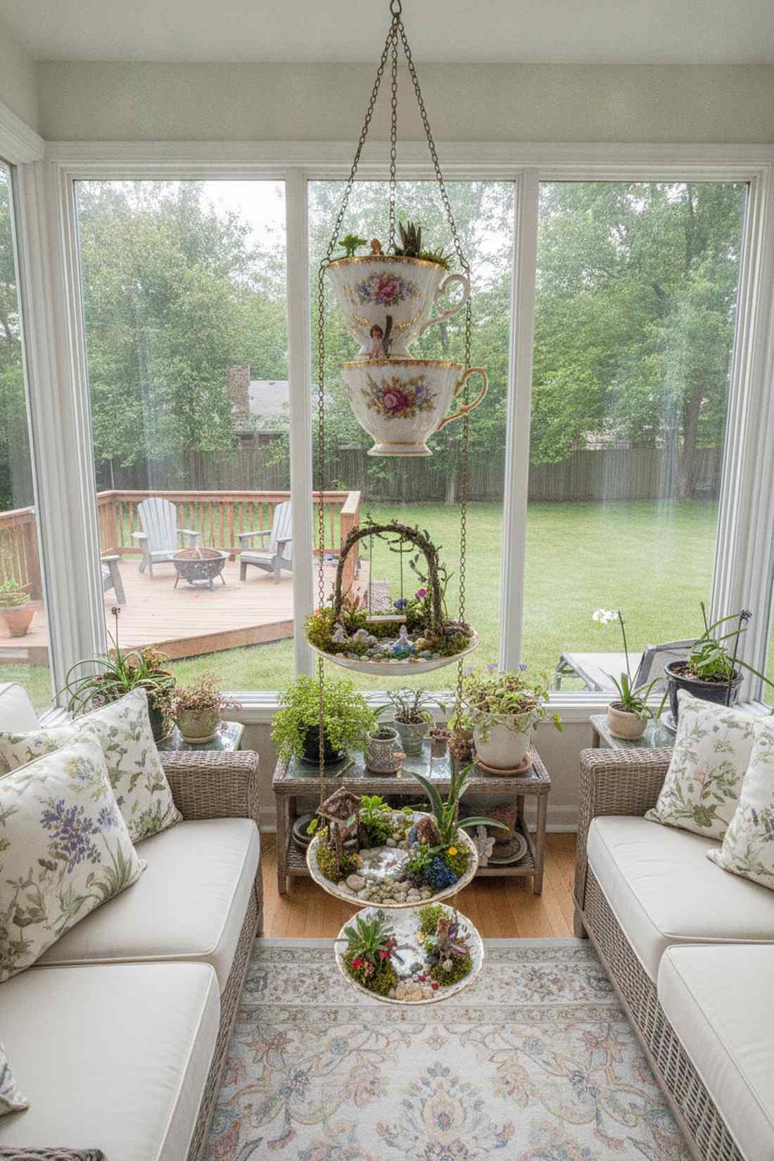 teacup and saucer hanger