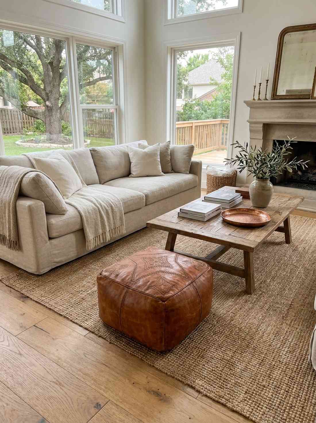 vintage moroccan pouf ottoman