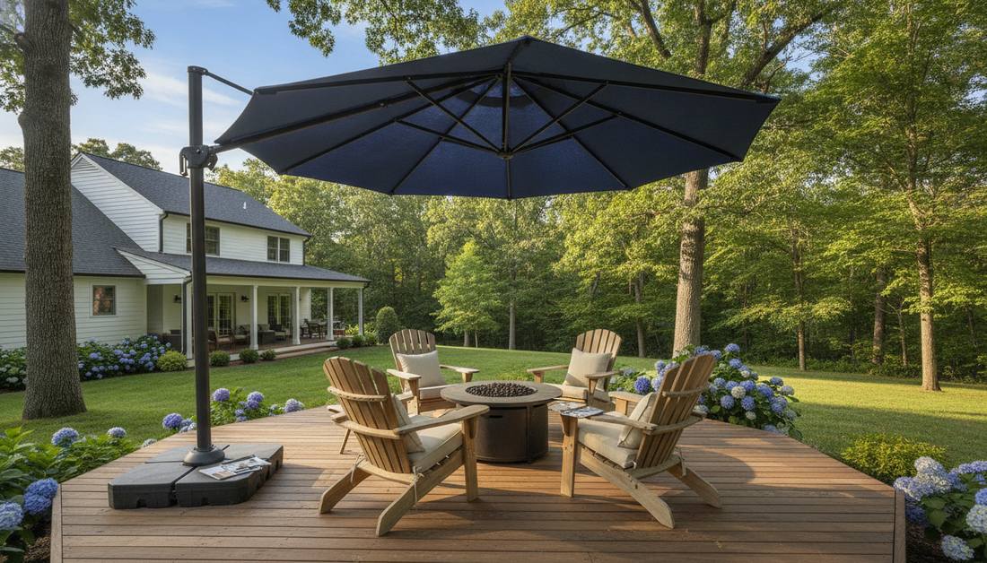 360 outdoor seating umbrella vertical