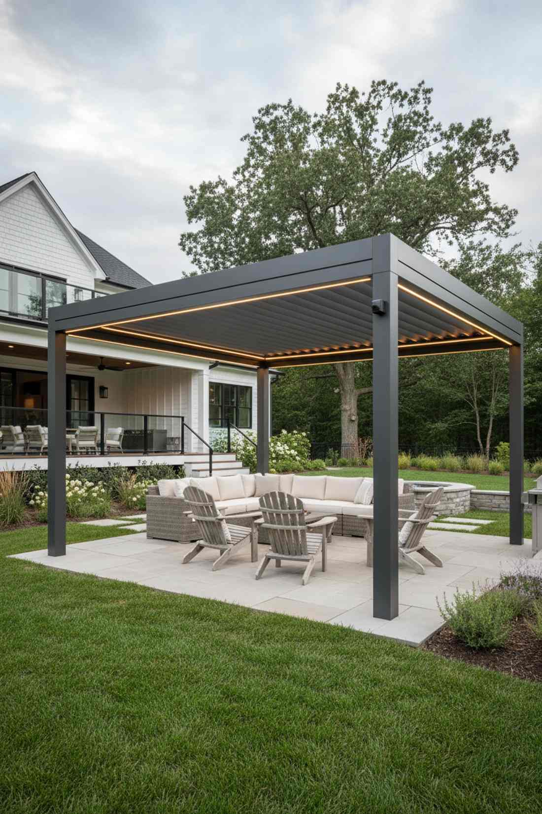 aluminum louvered roof