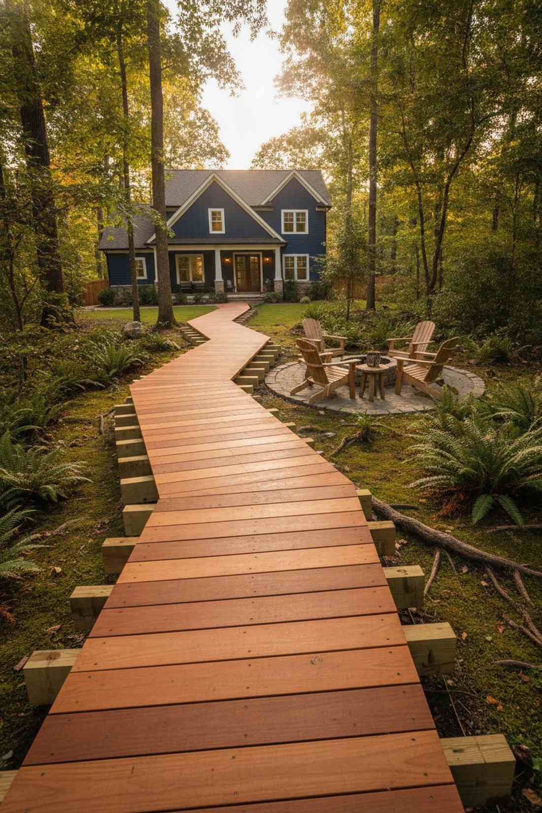 cedar boardwalk elevated