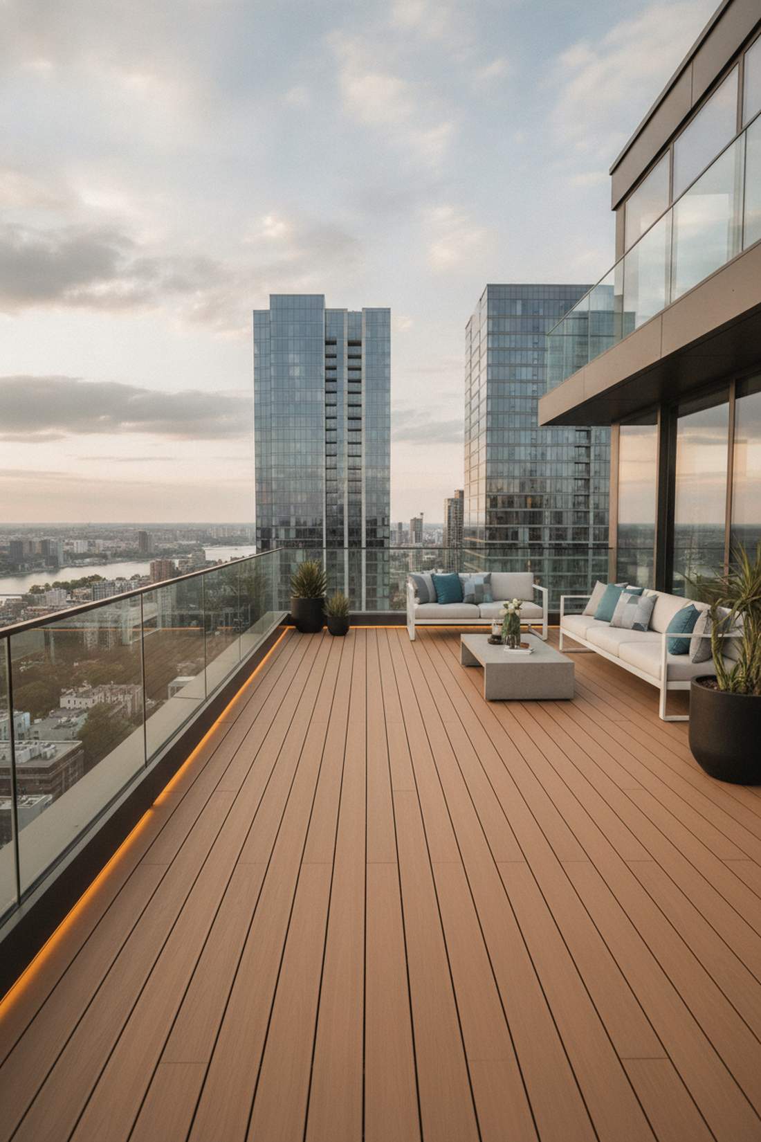 composite decking sections