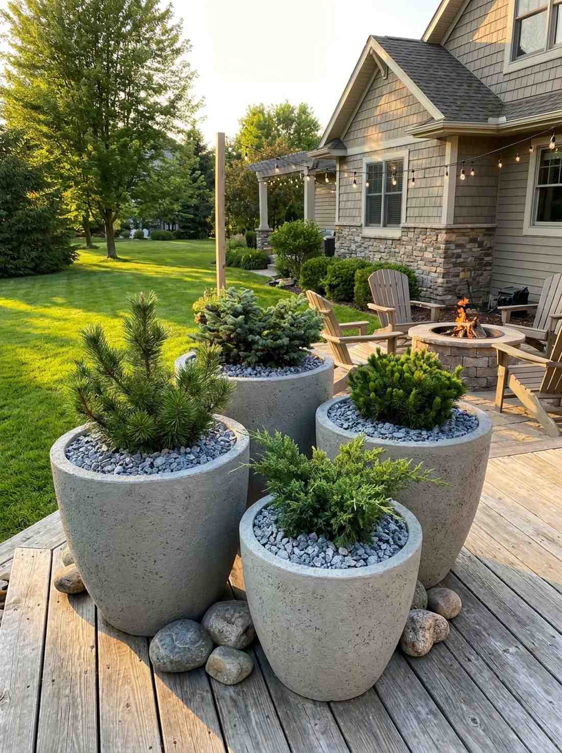 container rock garden arrangement