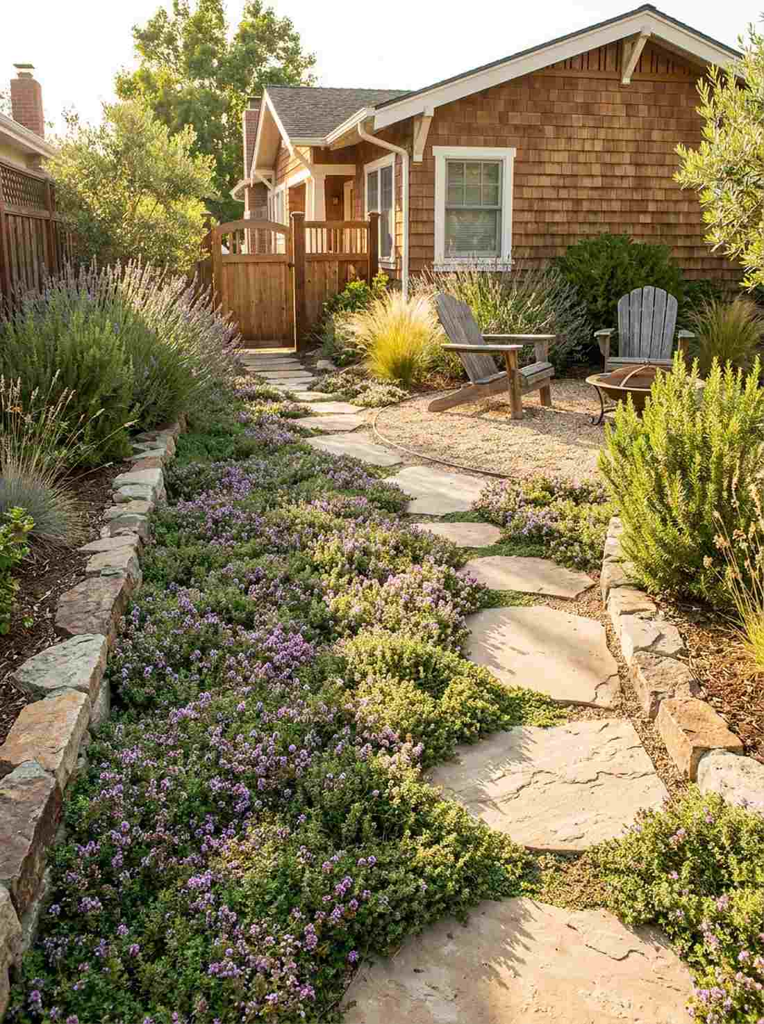 creeping thyme fragrant pathways