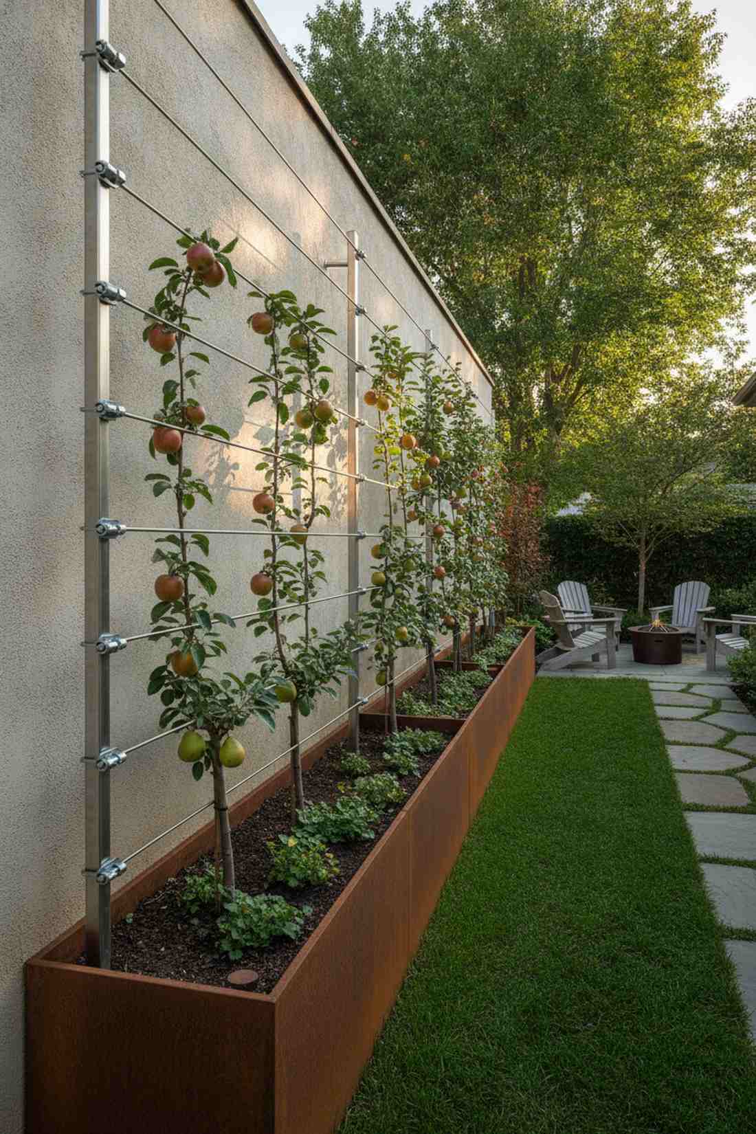 espalier metal frame
