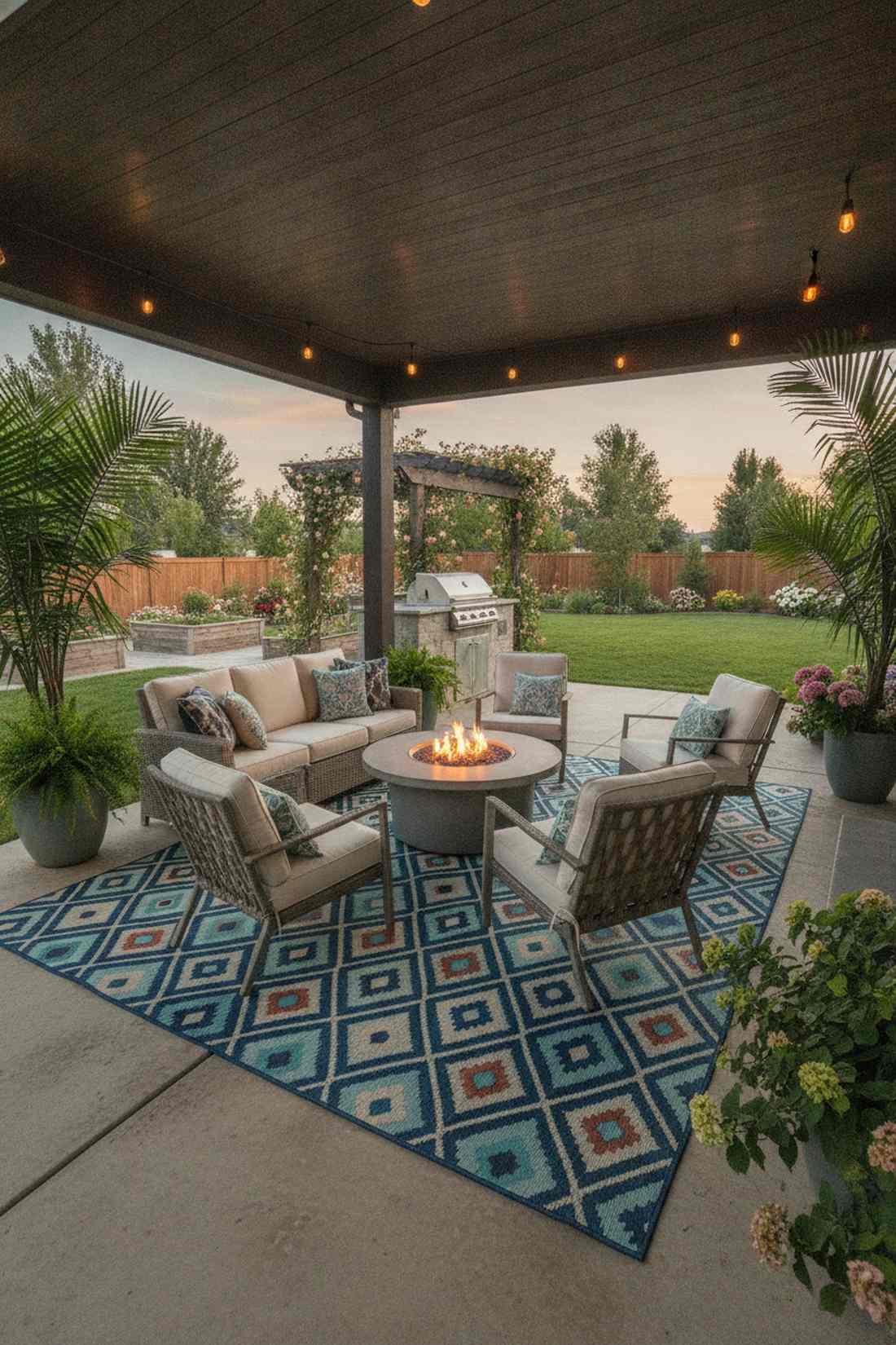 outdoor area rugs for zone definition