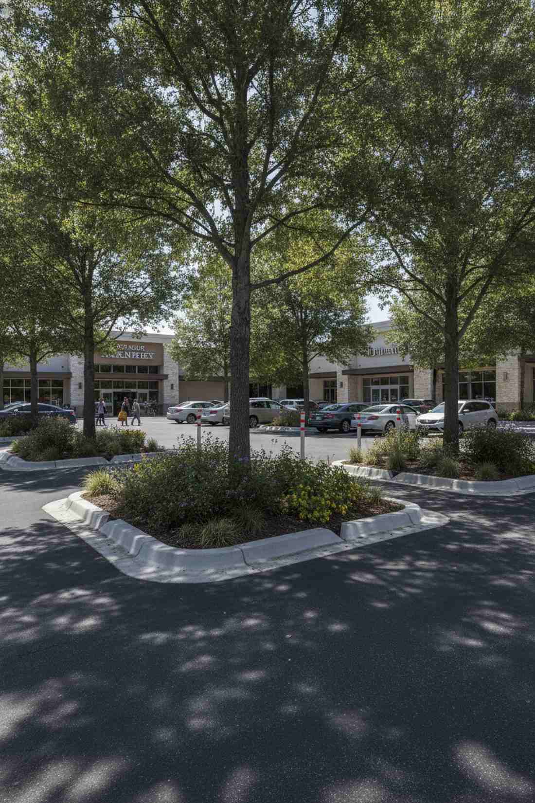 parking lot retrofit islands