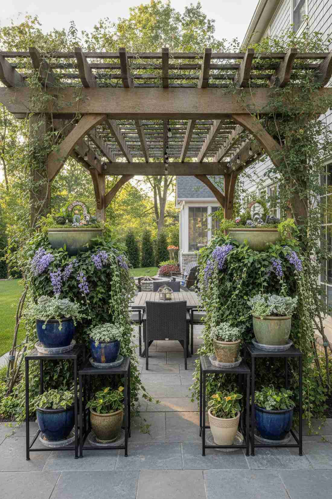 potted plant pedestal