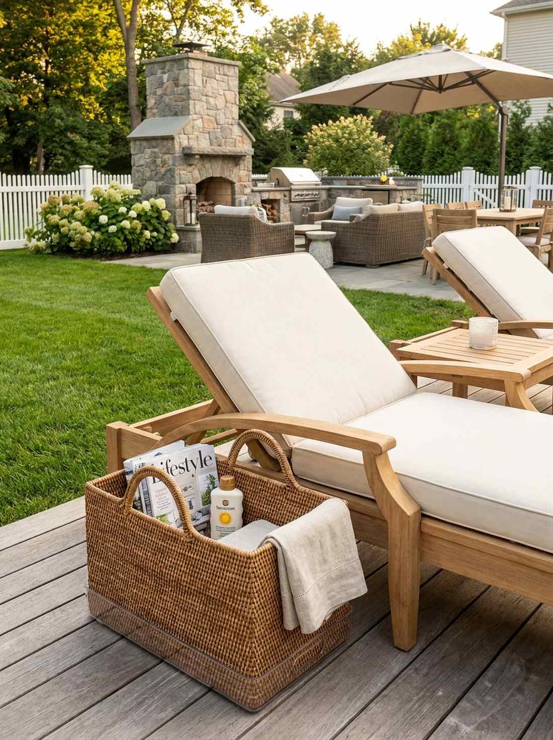 rattan magazine basket
