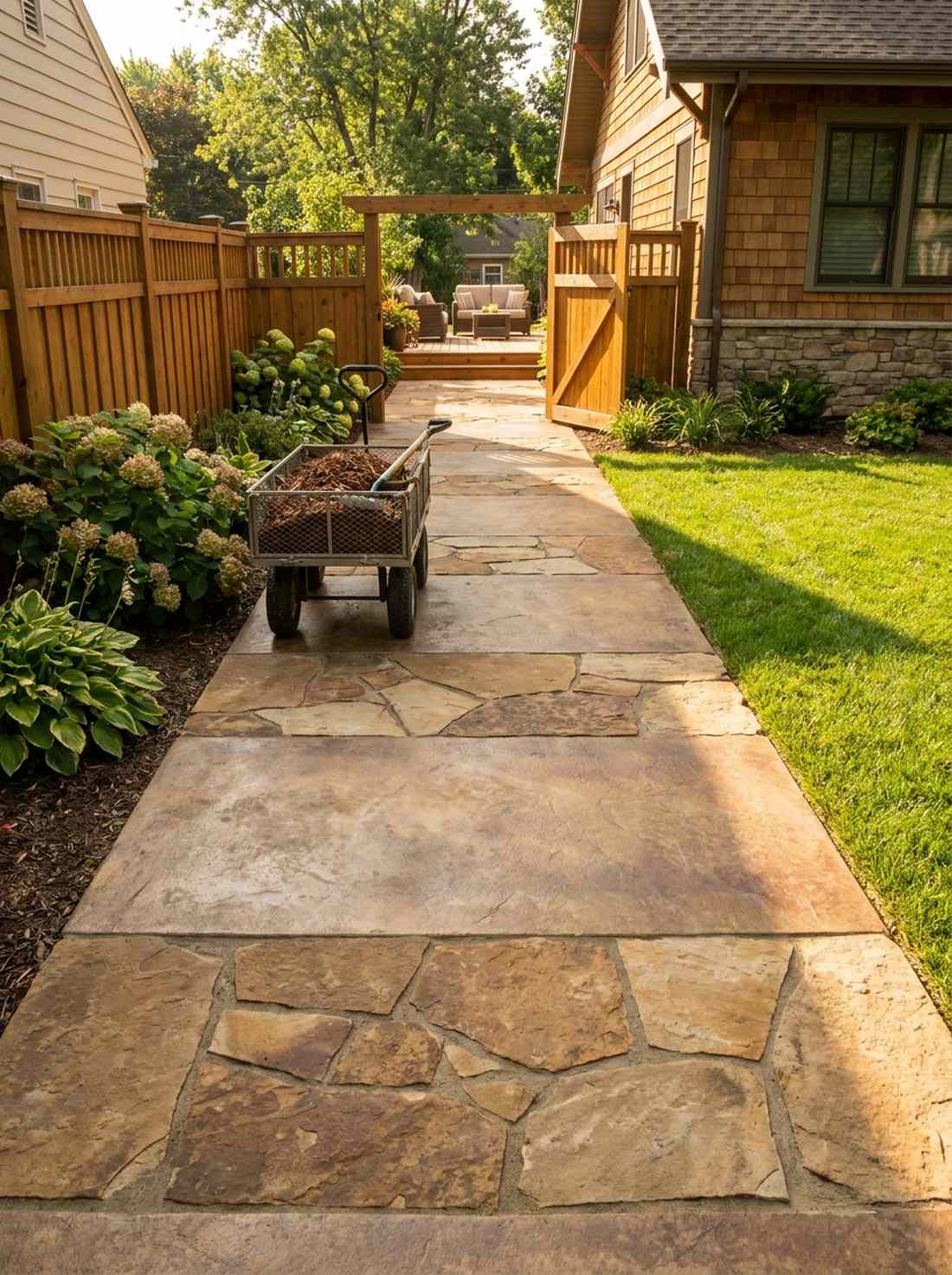 stone and concrete hybrid
