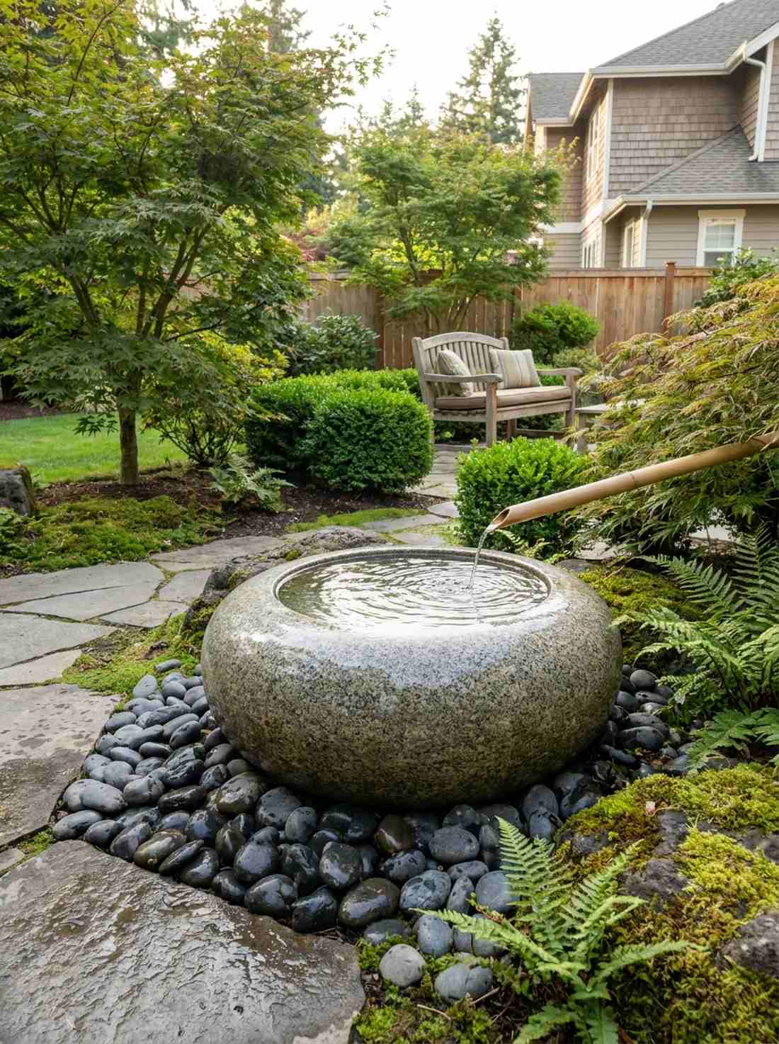 stone basin water bowl