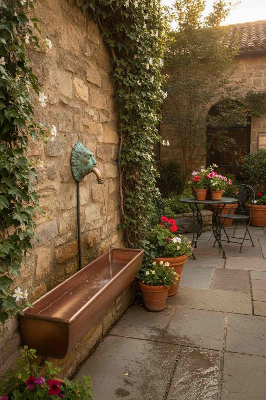 wall mounted water feature