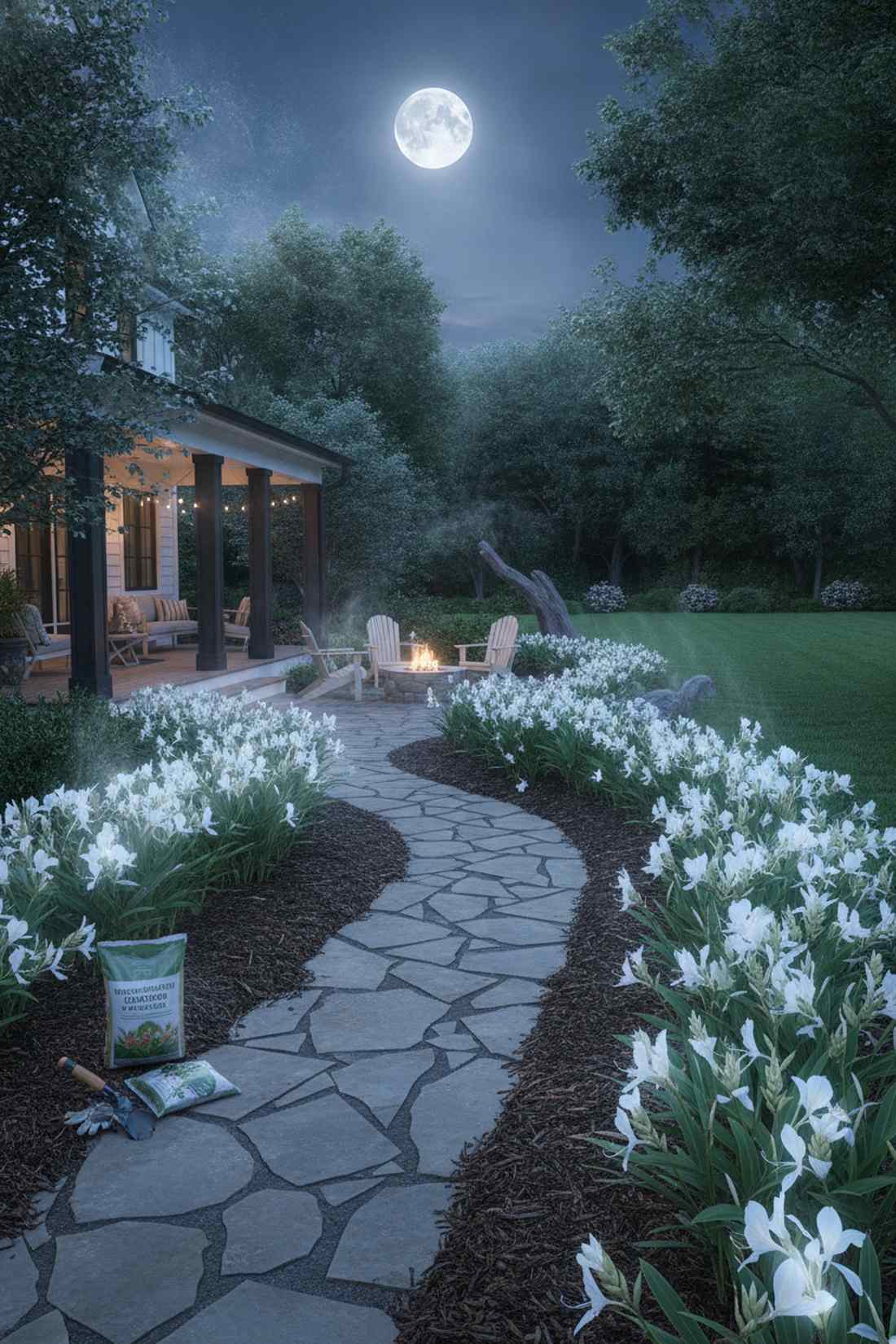 white ginger lily