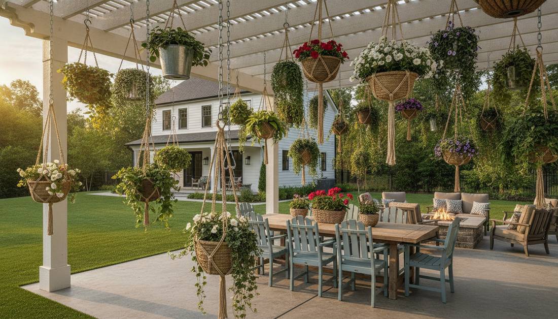 376 hanging plants vertical