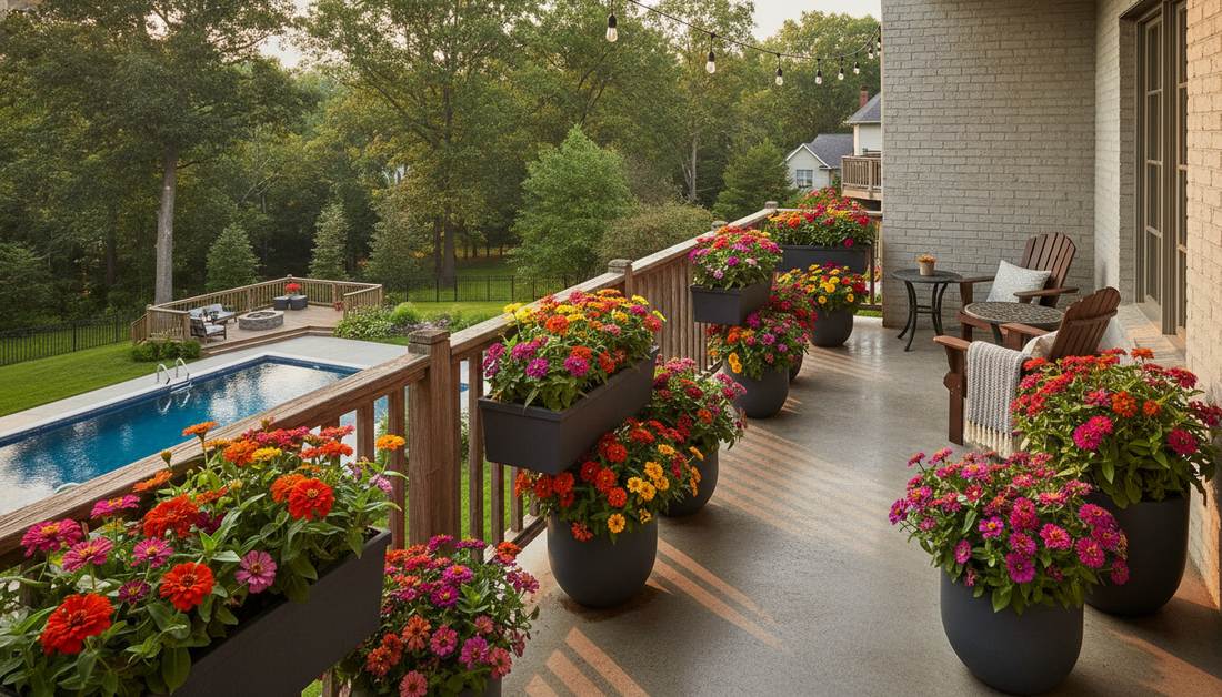 379 zinnia potted plants vertical