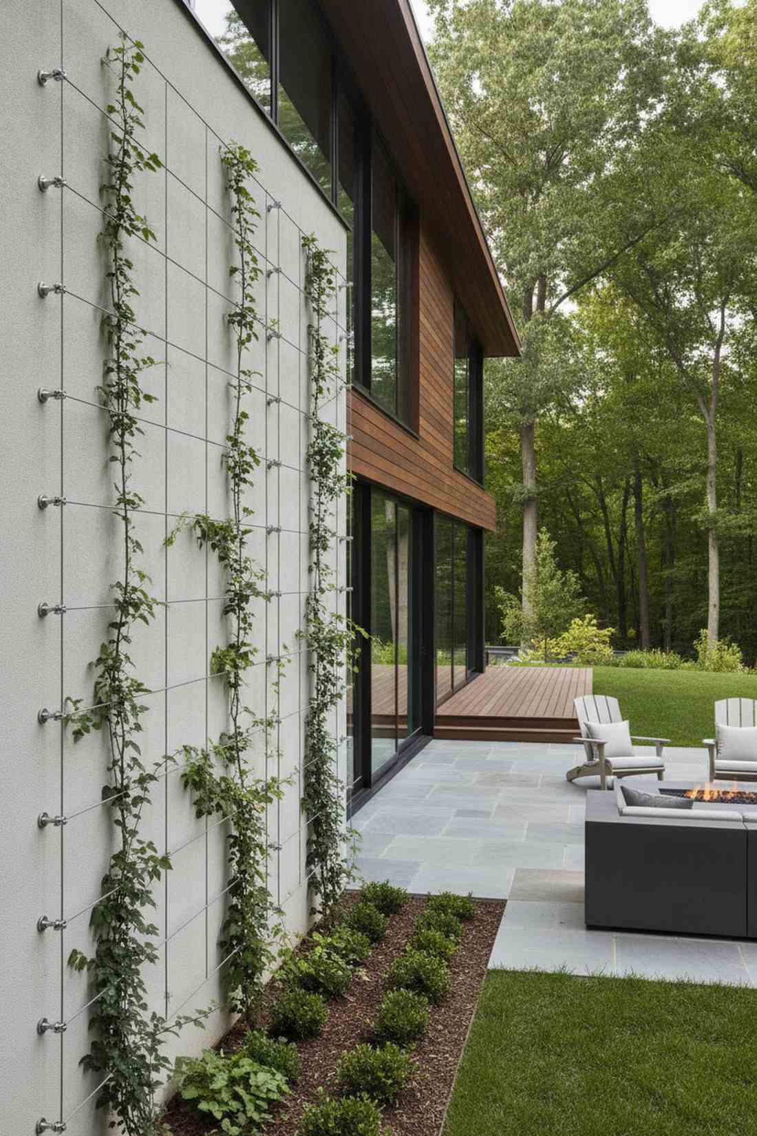 cable wire green walls