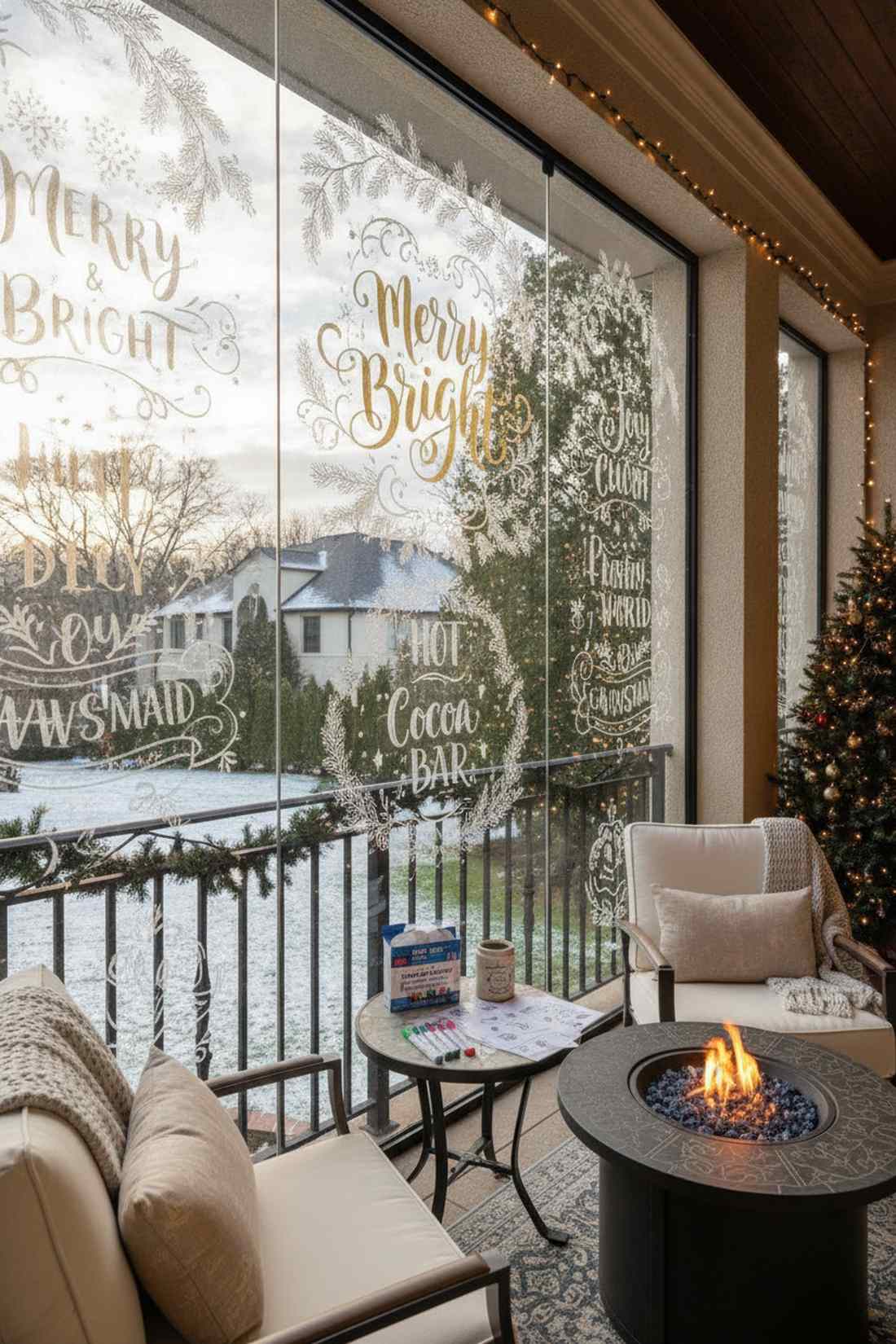 chalk marker holiday art