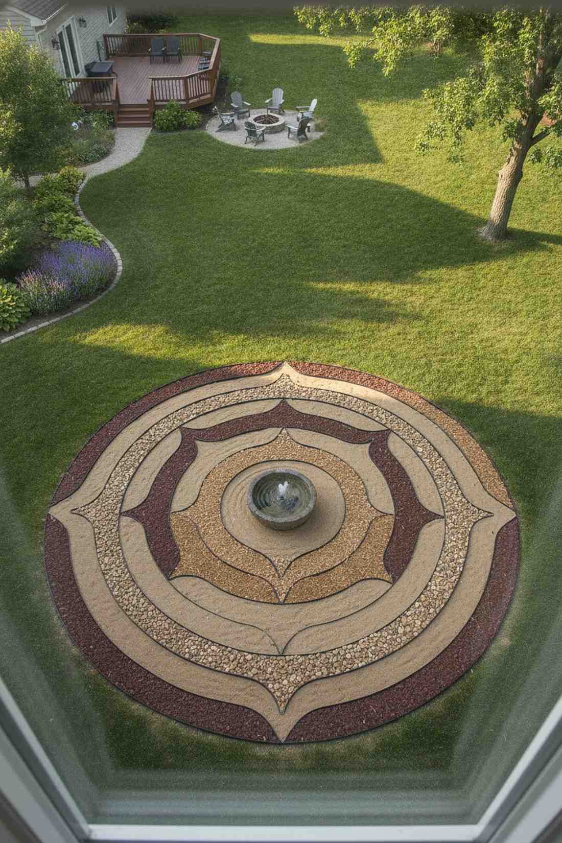 circular mandala garden