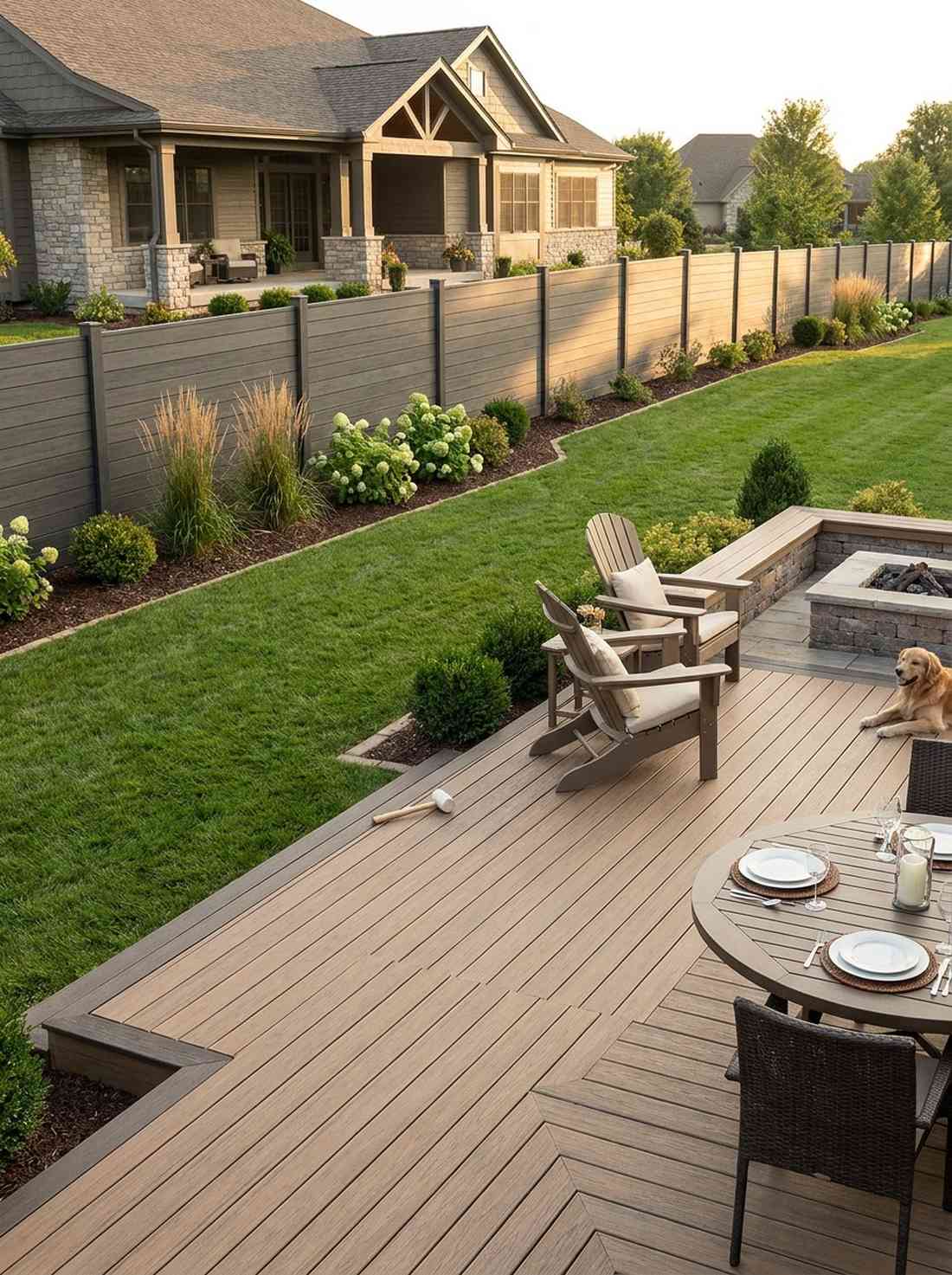 co extruded composite fencing