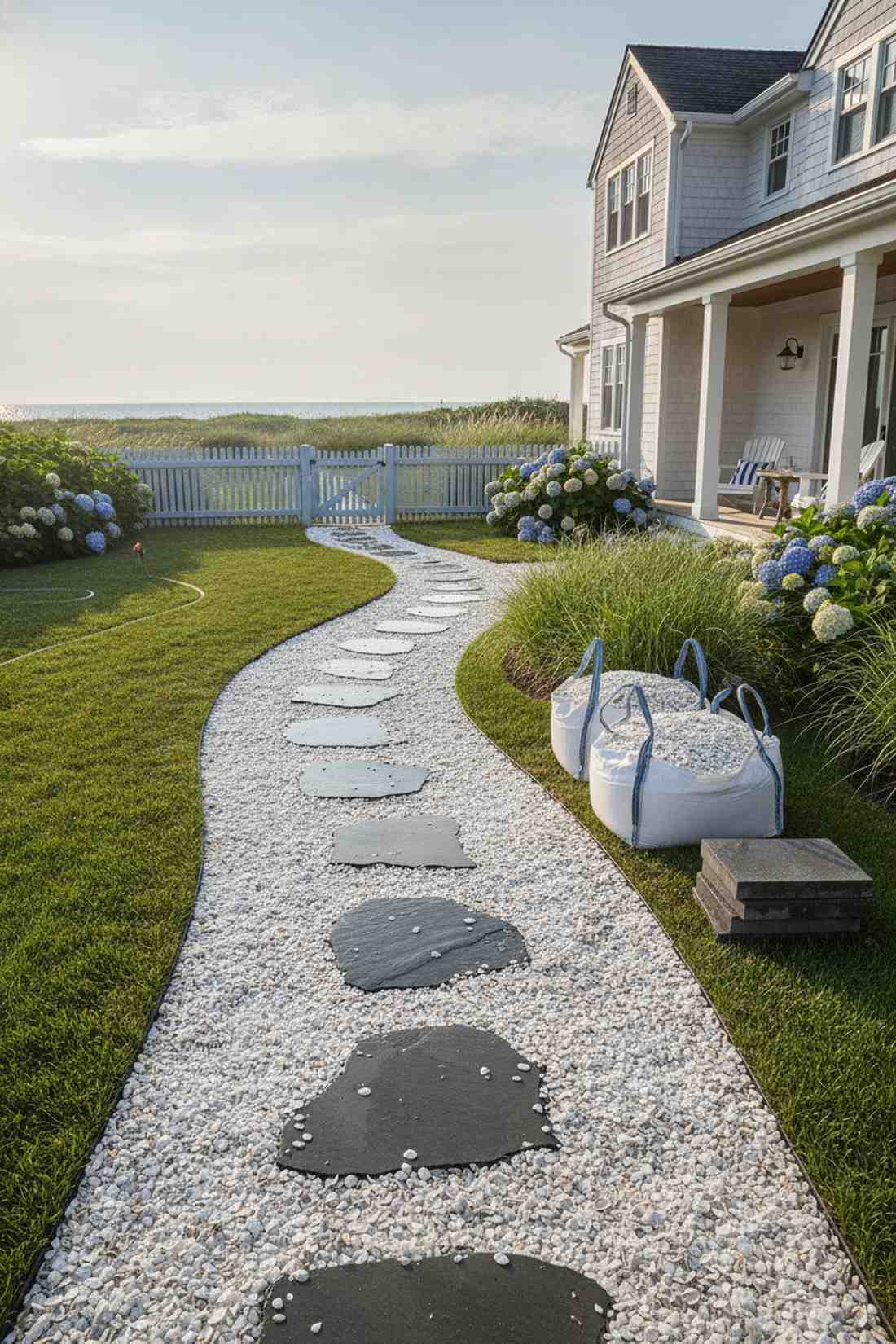 crushed shell pathways