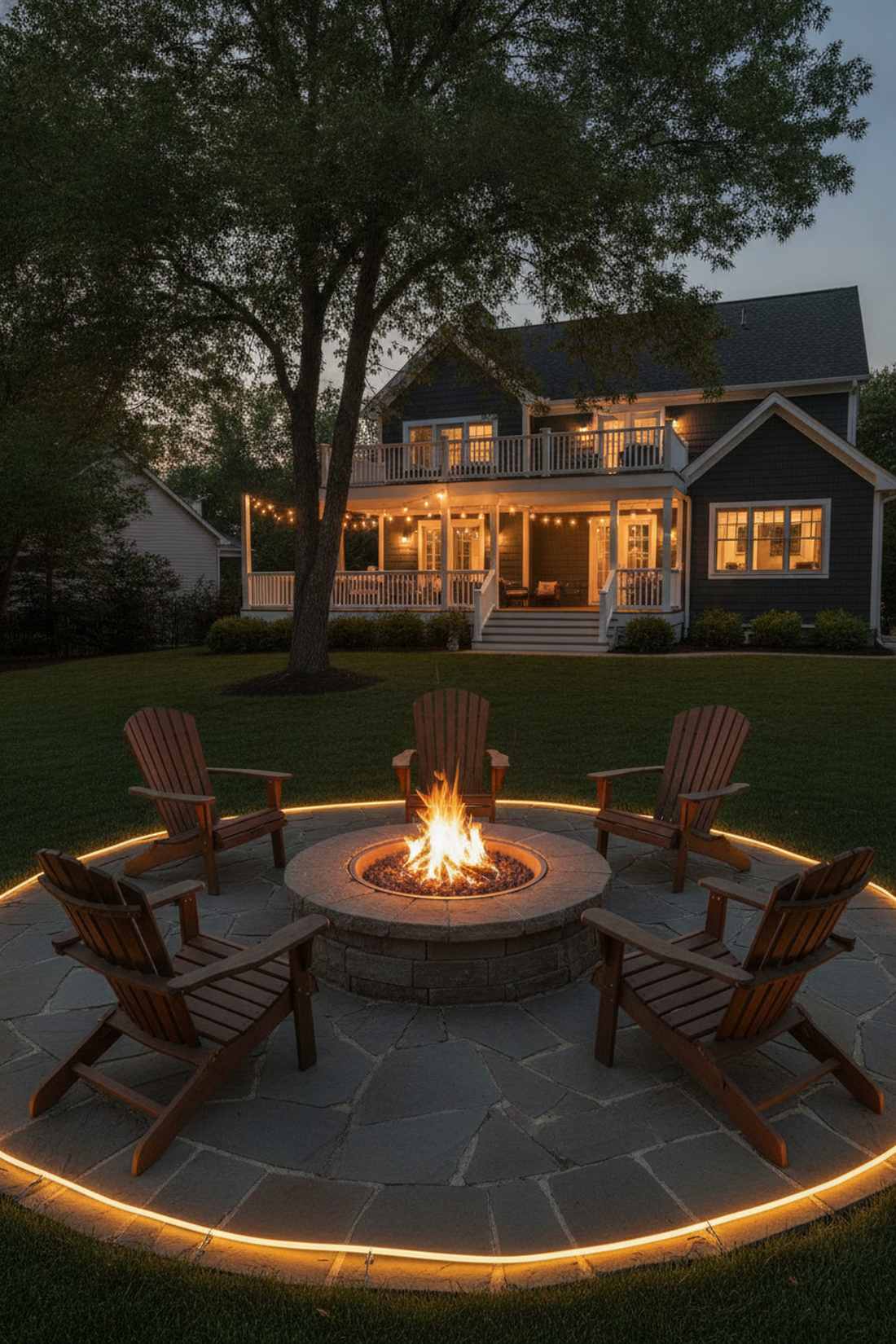 fire pit perimeter lighting