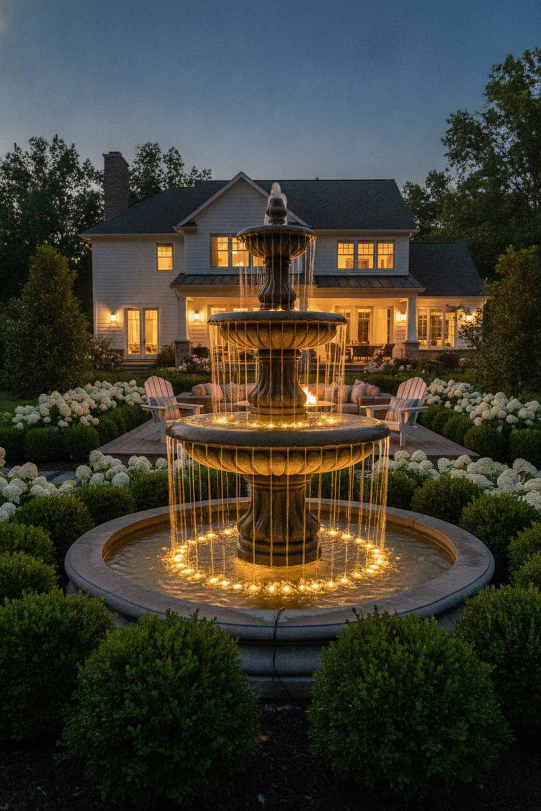 fountain base illumination
