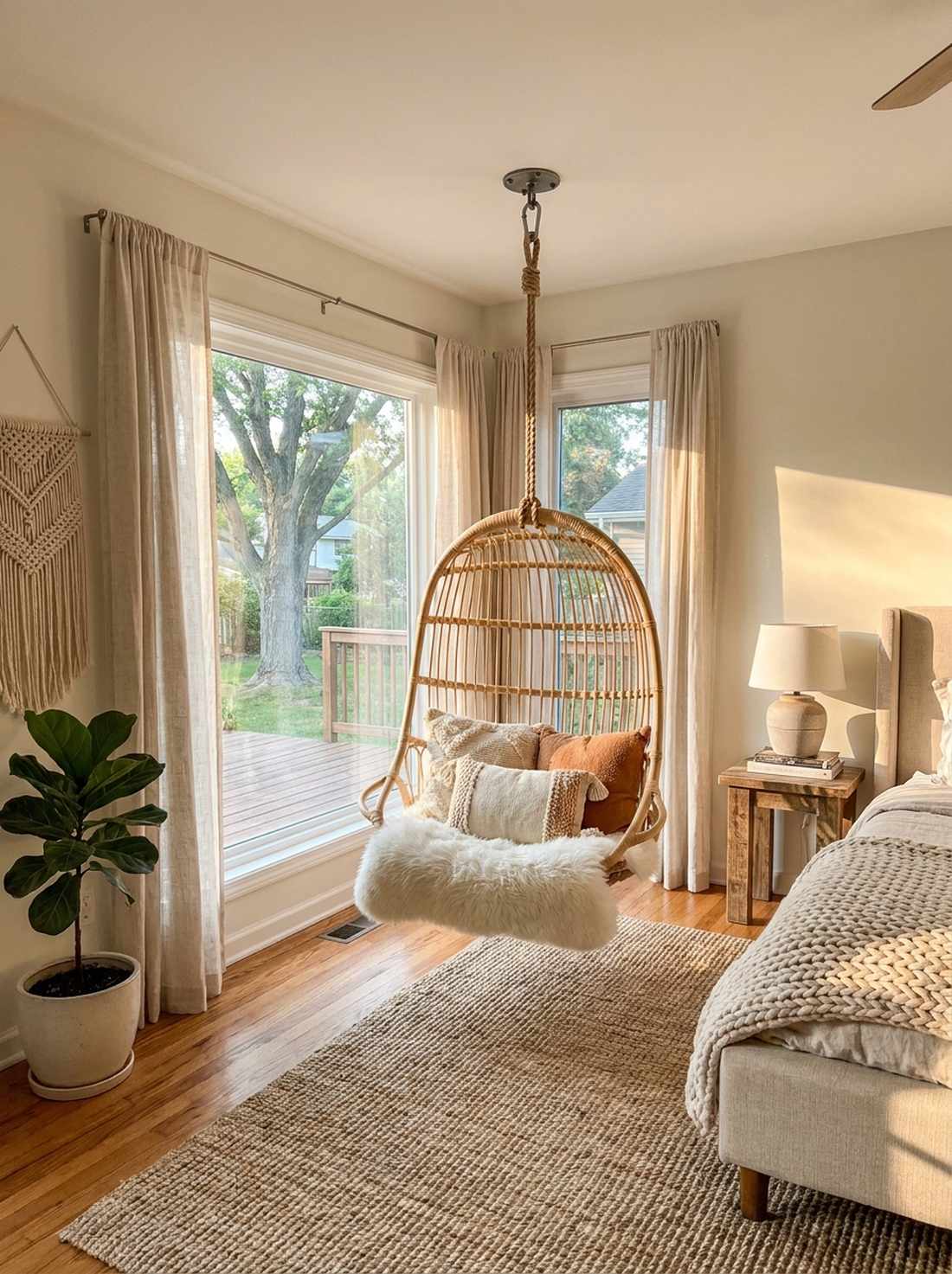 hanging chair or indoor swing