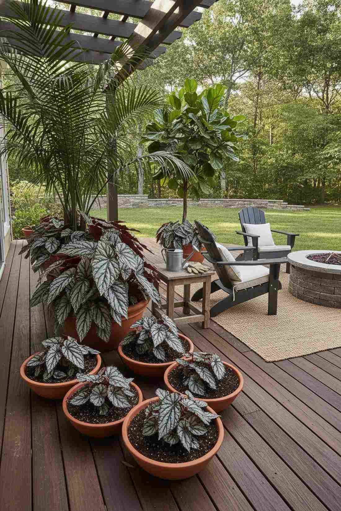 rex begonia metallic patterns