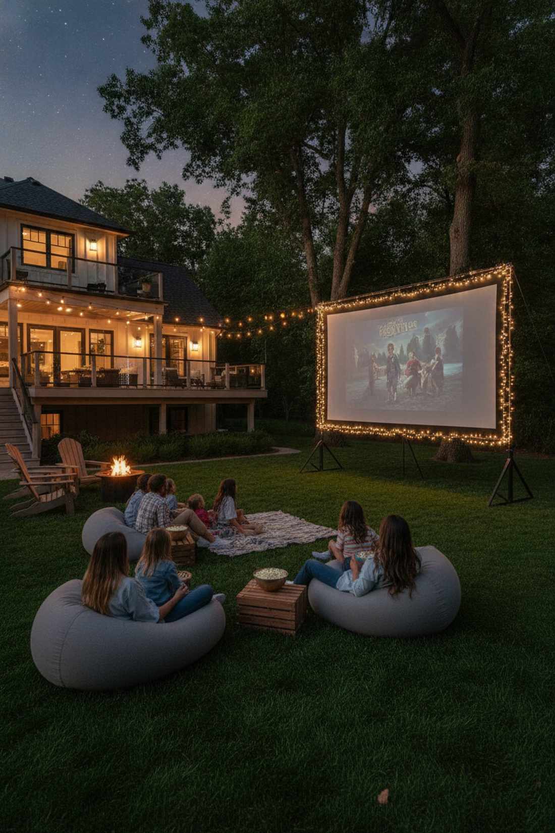 summer outdoor movie screens