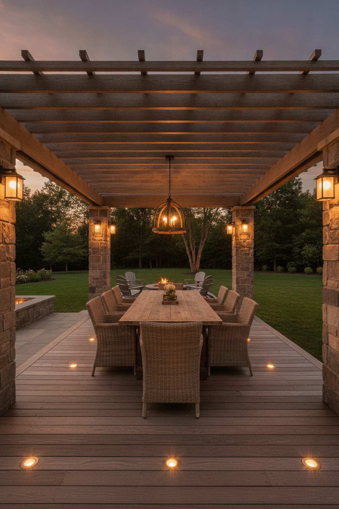three tier dining zone layer